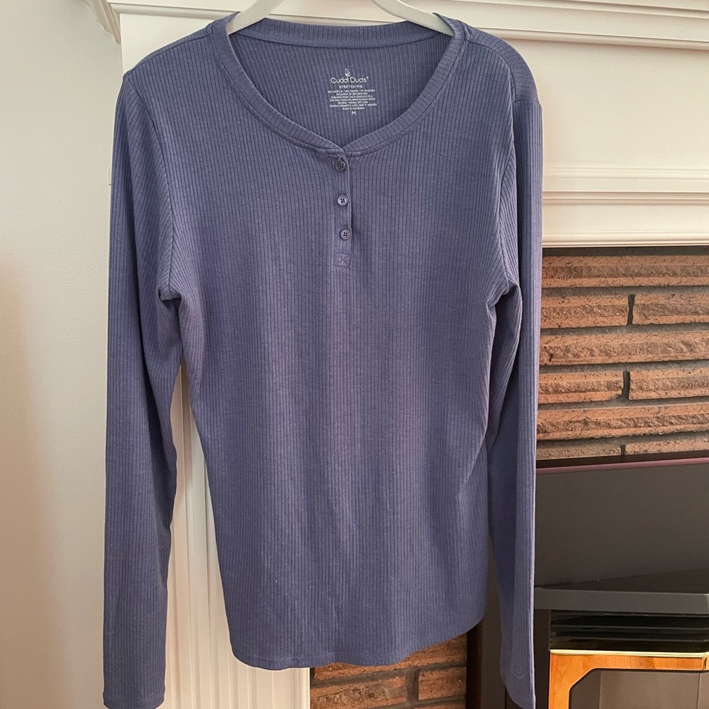 Cuddle duds button down Henley.